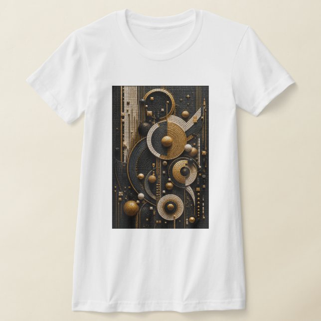 Camiseta Armonía Geométrica en Mosaico Micro 3D (Distribución)