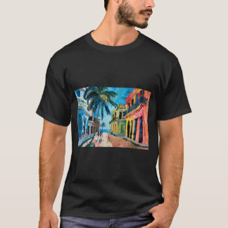 Camiseta Armonía tropical de La Habana - Animada escena cal