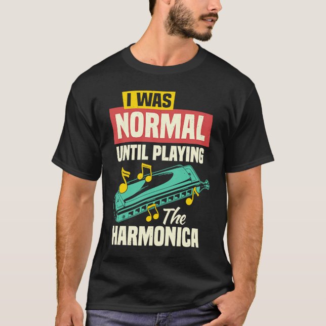 Camiseta Armonica de boca Arpa francesa y armónica (Anverso)