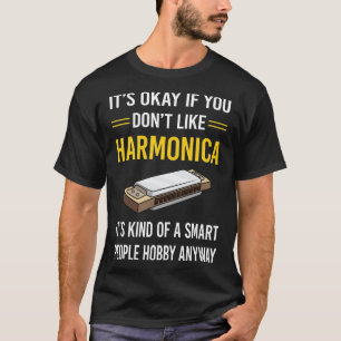 Camiseta Armonica de boca para gente inteligente