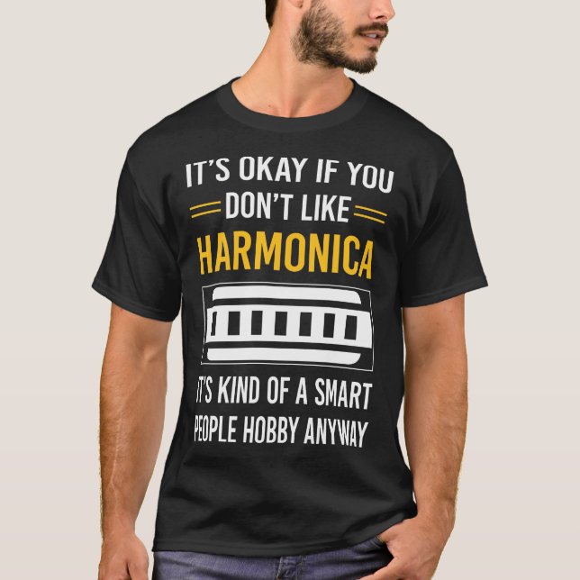 Camiseta Armonica de boca para gente inteligente (Anverso)