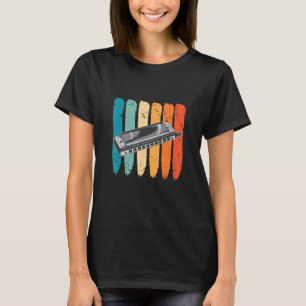 Camiseta Armonica Instrumento Retro Arpa Francesa Jugador A