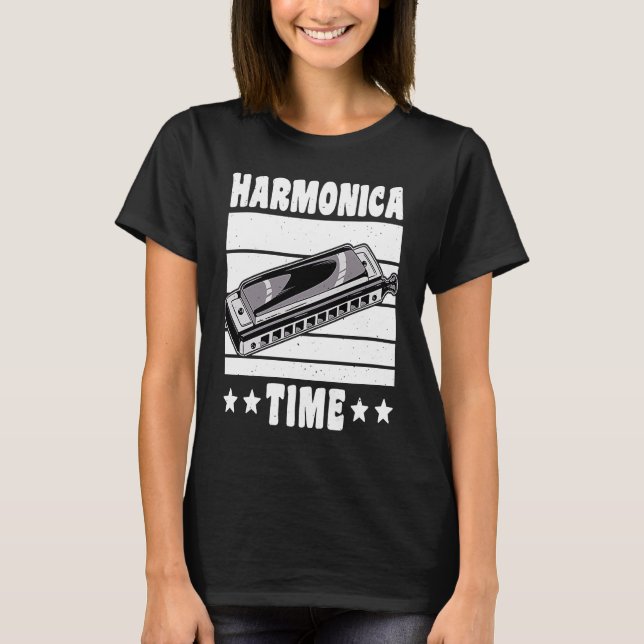 Camiseta Armonica Retro Vintage Tiempo  1 (Anverso)