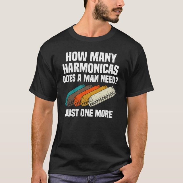 Camiseta Armonicista Francés Harp Mouth Organ & Harmonica P (Anverso)