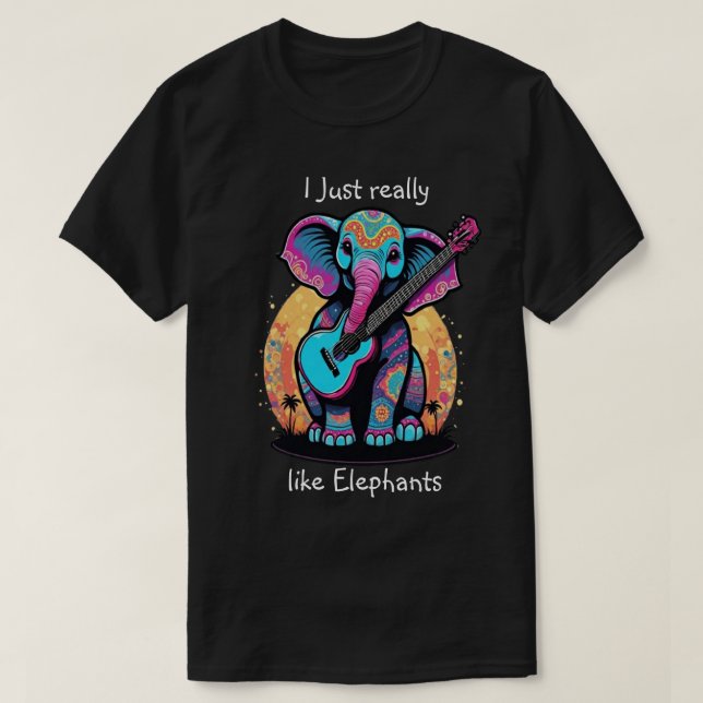 Camiseta Armonioso Jumbo Jam Me gusta mucho el elefante (Diseño del anverso)