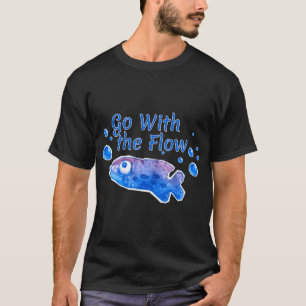 Camiseta Armonízate con el flujo Arte en acuarela dibujado