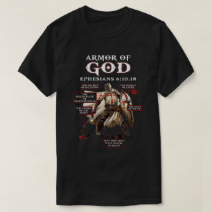 Camiseta Armor De Dios Caballero Templario Para Hombres