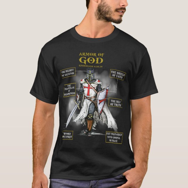 Camiseta Armor De Dios Christian T Shirt (Anverso)