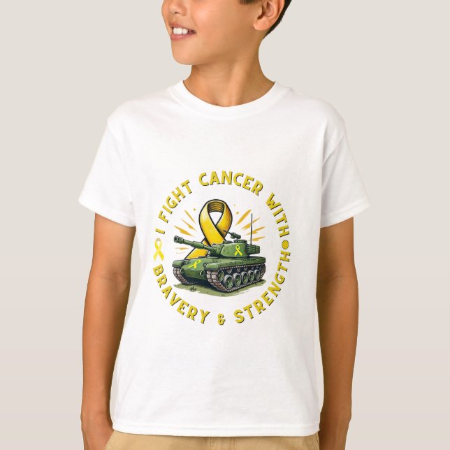 Camiseta "Armor de esperanza: Tee de lucha contra el cáncer (Anverso)