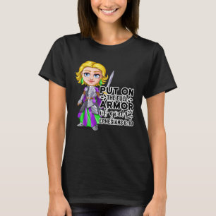 Camiseta Armor de motivación bíblica cristiana de los efesi