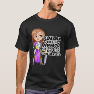 Camiseta Armor de motivación bíblica cristiana de los efesi