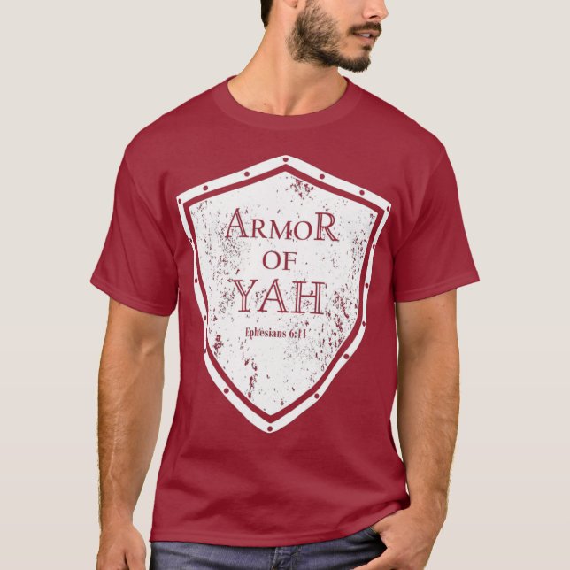 Camiseta Armor de Yah Hebreo Yahweh Torah Judío (Anverso)