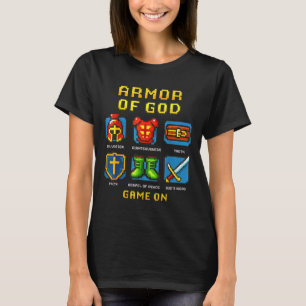 Camiseta Armor Of God Pixel Faith Christian Video Game