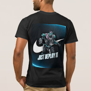 Camiseta Armored Core – Guerra Mecánica Minimalista Tipogra