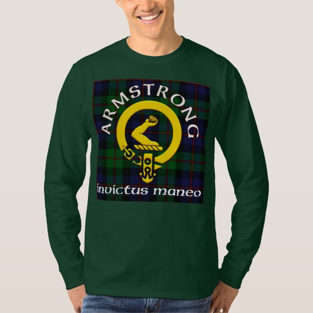 Camiseta Armstrong Coat of Arms Invictus Maneo (Anverso)