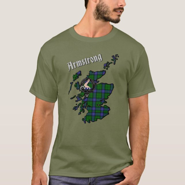 Camiseta Armstrong Tartan Map & Badge T-Shirt (Anverso)