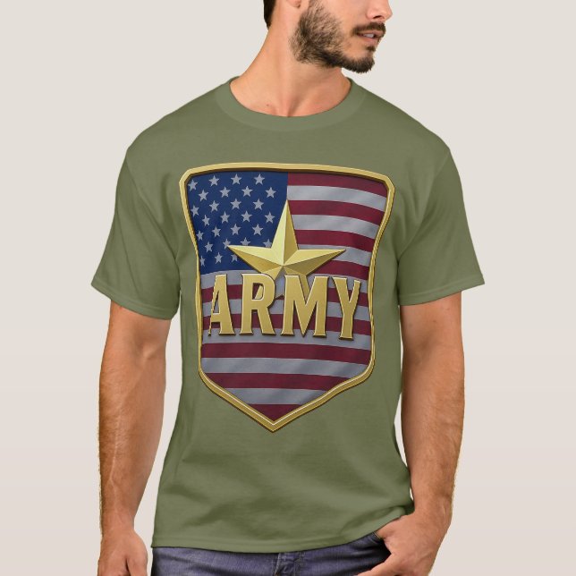 Camiseta Army Flag Shield Tshirt (Anverso)