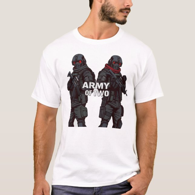 Camiseta „Army of Two – Vater & Sohn im Einsatz“ (Anverso)