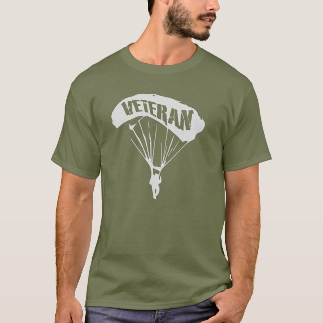 Camiseta Army Paratrooper Veteran (Anverso)