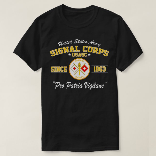 Camiseta Army Signal Corps Pullover  (Diseño del anverso)