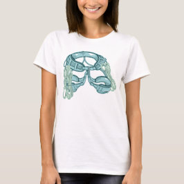 Camiseta Arnés de escalada de roca con dibujos rápidos