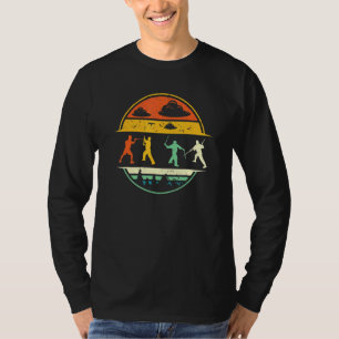 Camiseta Arnis Escrima Stick Arte Marcial Retro Artsy Sunse