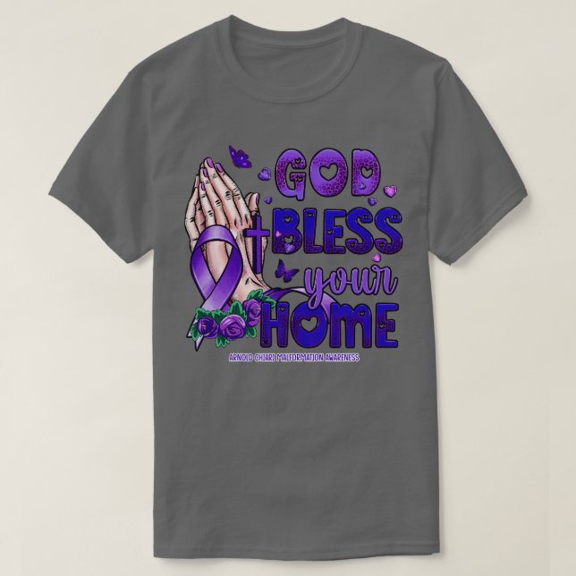 Camiseta Arnold Chiari Malformation Awareness dios bendiga  (Diseño del anverso)