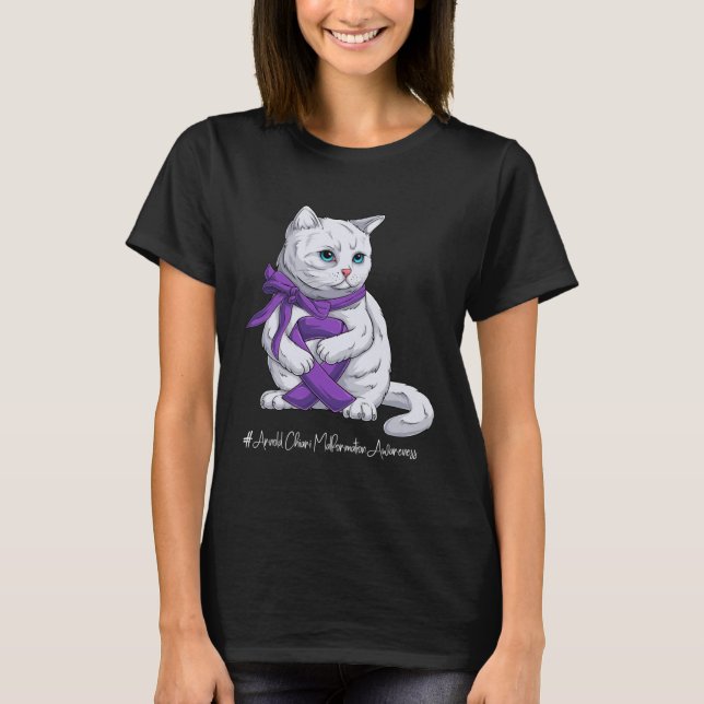 Camiseta Arnold Chiari Malformation Awareness Month Purple  (Anverso)