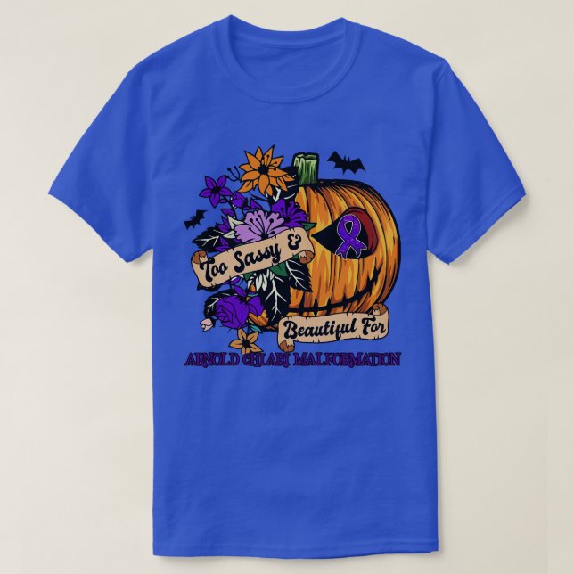 Camiseta Arnold Chiari Malformation Awareness retro hallowe (Diseño del anverso)