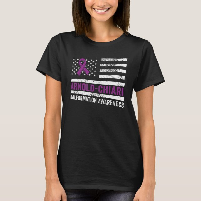 Camiseta Arnold Chiari Malformation Warrior Plan Awareness (Anverso)