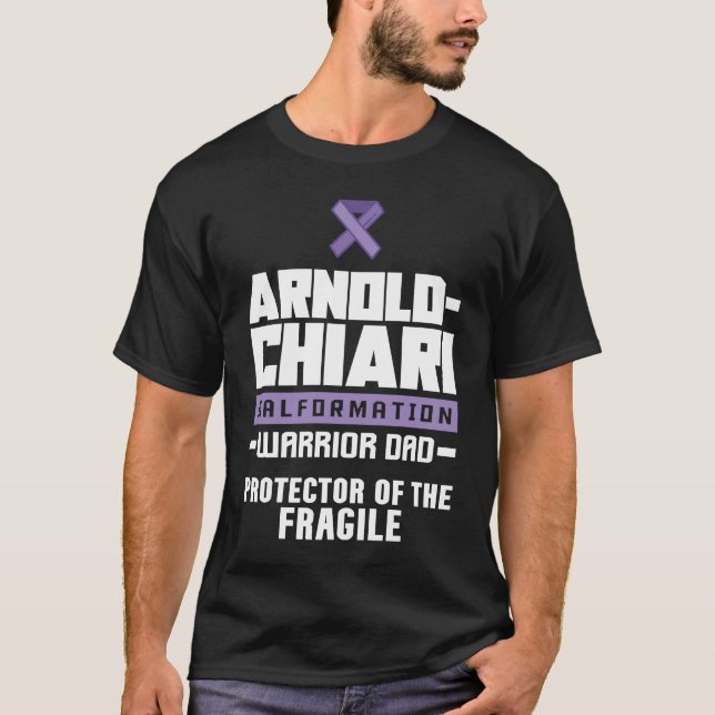 Camiseta Arnold Chiari Malformation Warrior Protector Aware (Anverso)