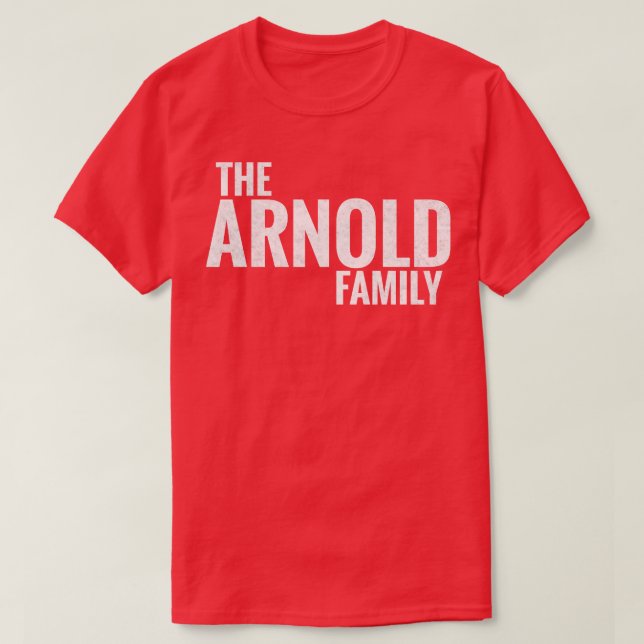 Camiseta Arnold Family Apellido Arnold Apellido (Diseño del anverso)
