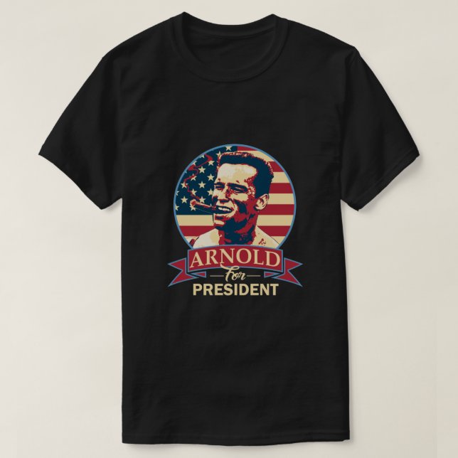 Camiseta Arnold Para Presidente Esencial  (Diseño del anverso)