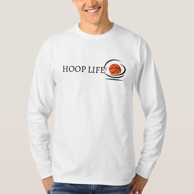 Camiseta Aro de Baloncesto Minimalista Vida (Anverso)