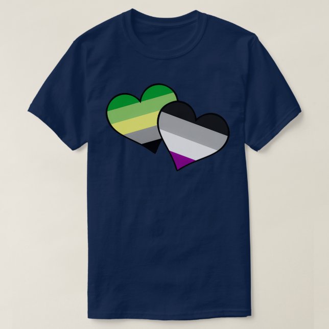 Camiseta AroAce Hearts (Diseño del anverso)
