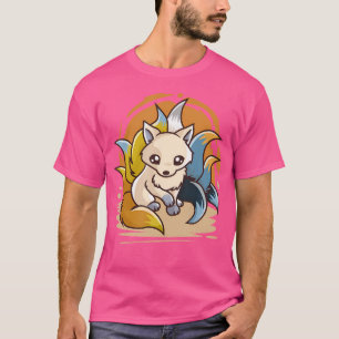 Camiseta Aroace Kitsune Asexual Aromántica Bandera del Orgu