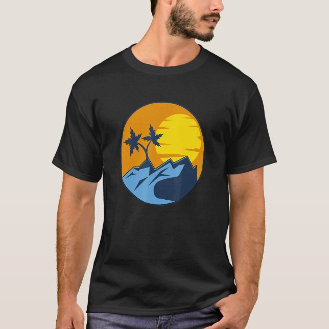 Camiseta Aroace Orgullo Tropical Beach Aro Ace LGBT Arománt (Anverso)
