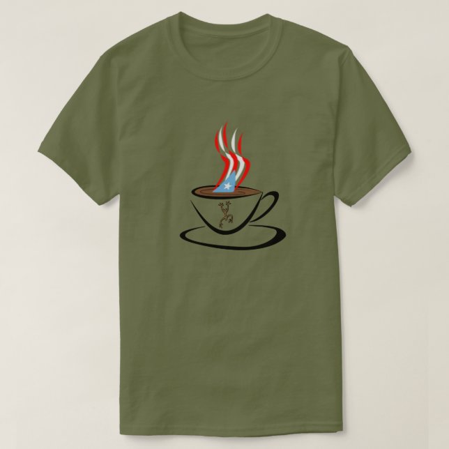 Camiseta Aroma a Puerto Rico Cocina Coqui (Diseño del anverso)