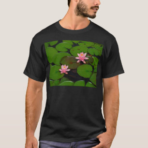 Camiseta Aroma de flores de lirio de loto rosa,