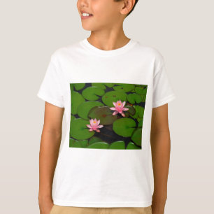 Camiseta Aroma de flores de lirio de loto rosa,