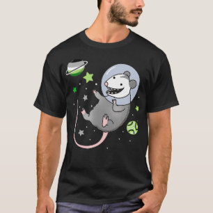 Camiseta Aromántico Opossum en el espacio Orgullo romántico