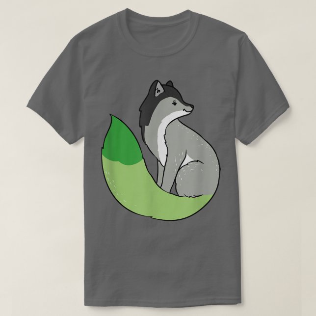 Camiseta Aromántico Orgullo Fox Asexual T-Shirt (Diseño del anverso)