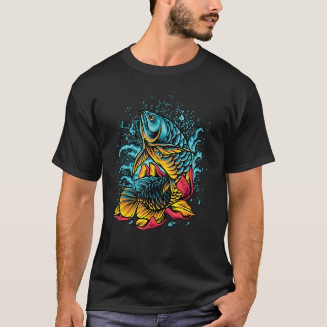 Camiseta Arowana Koi Carp Nishikigoi (Anverso)