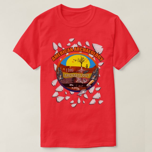 Camiseta Arqueología Americana (Diseño del anverso)