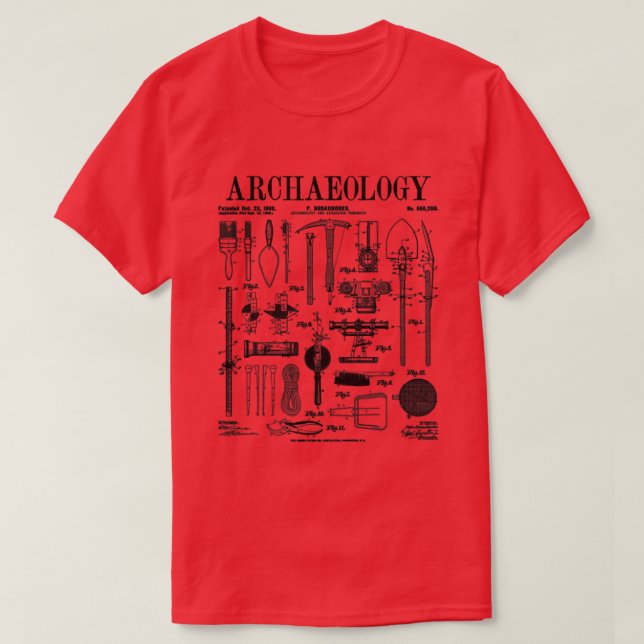 Camiseta Arqueología arqueológica Kit de Campo Estudiantil  (Diseño del anverso)