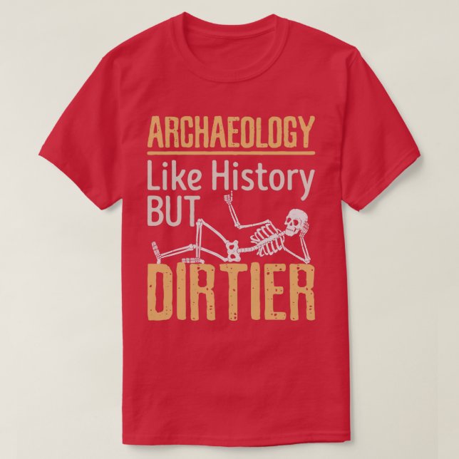 Camiseta Arqueología de calavera aguda (Diseño del anverso)