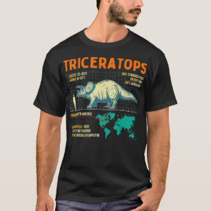 Camiseta Arqueología de la Paleontología de Triceratops Din