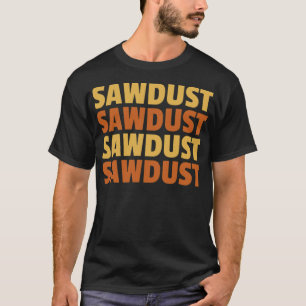 Camiseta Arqueología de madera de aserrín retro para hombre