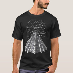 Camiseta Arqueología sagrada de las pirámides mayas aztecas