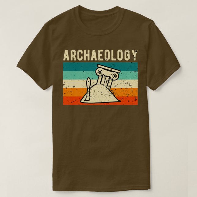 Camiseta Arqueólogo de Arqueología Retro Vintage (Diseño del anverso)